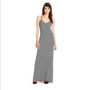 Mossimo - Striped Knit Maxi Dress Black/white